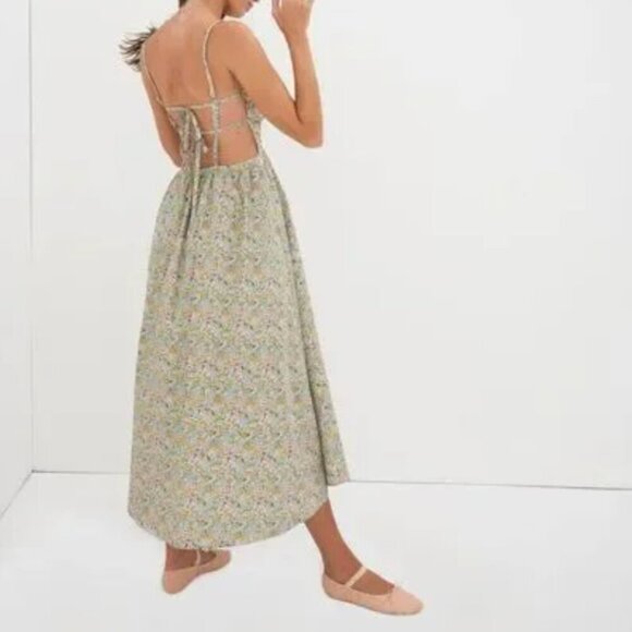 NWOT For Love and Lemons Raleigh LIBERTY Poppy Floral Cotton Midi Dress Medium - Picture 7 of 15